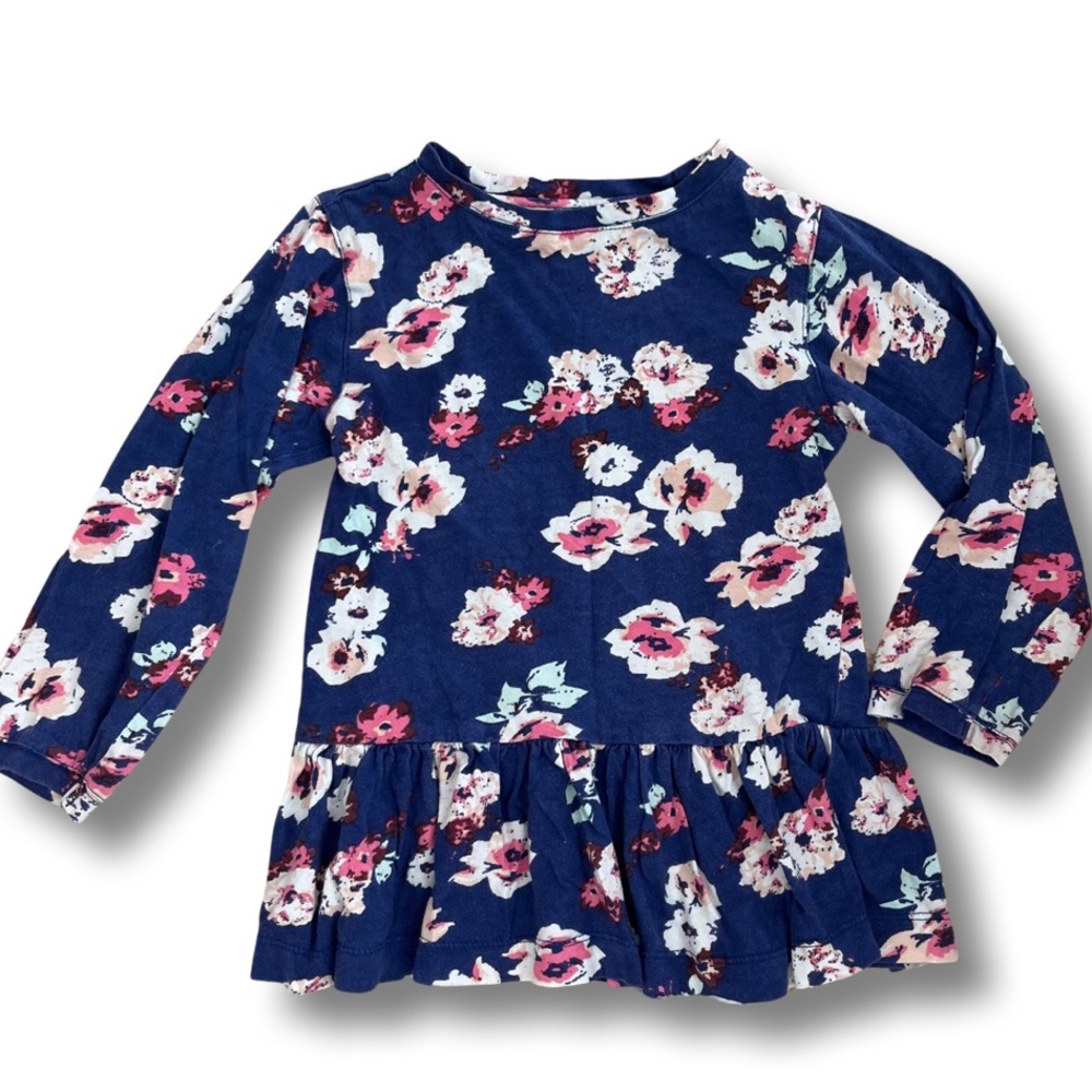 Peek kids floral long sleeve tunic top size XS